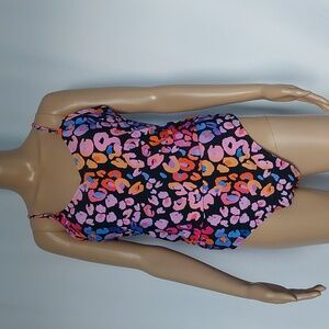 Cupshe Colorful Leopard Print Womens  Swimsuit Size XL